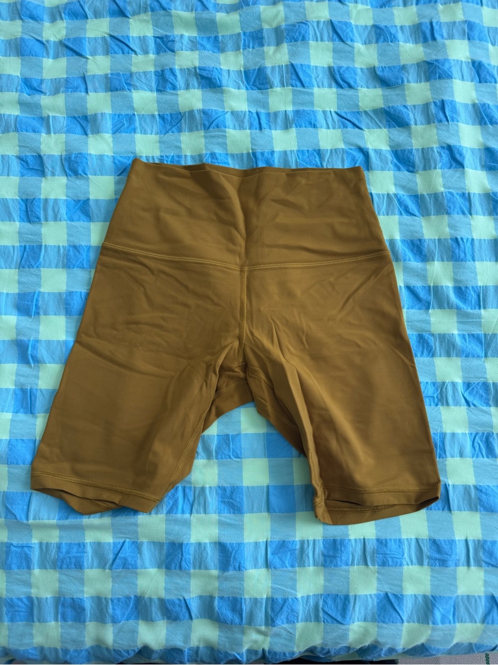 lululemon athletica Brown High-Rise Bike Shorts (NEVER WORN)
